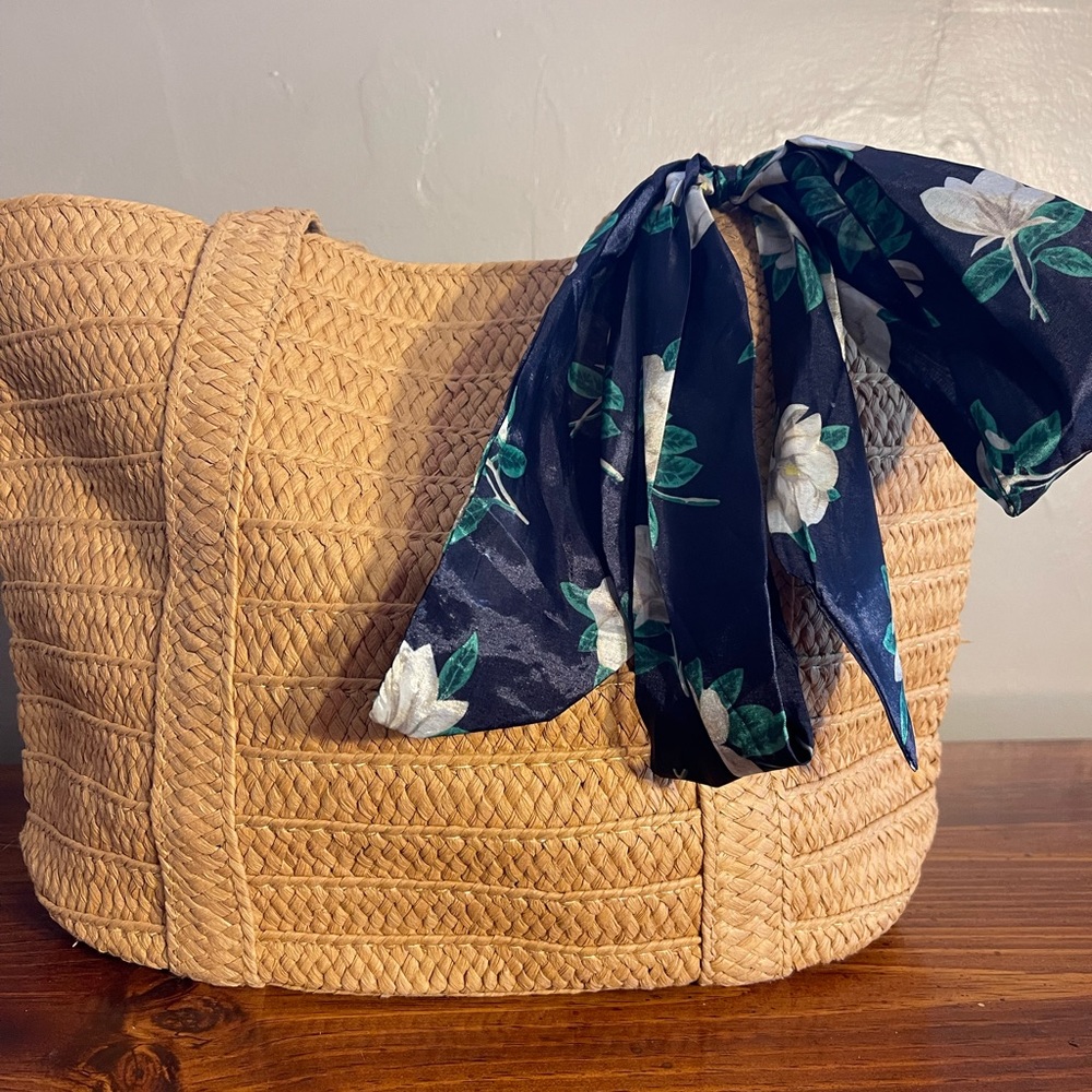 Draper James straw tote